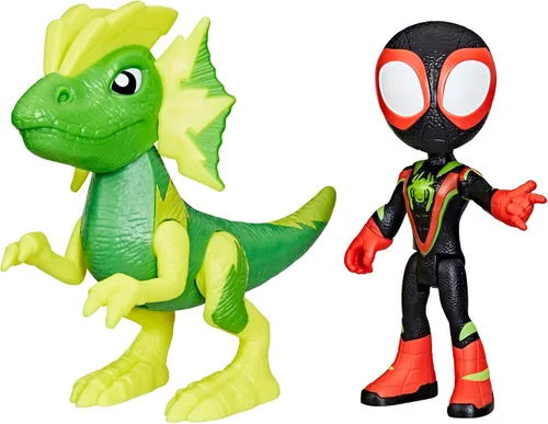 Vista 9 de Spidey and HIS Amazing Friends Marvel Dino-Webs Treehouse Super Hero Playset