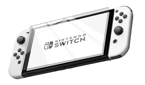 Vista 7 de magglass Screen Protector Compatible with Nintendo Switch OLED (2021) UHD Tempered Glass Guard