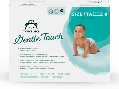 Vista 18 de Marca Amazon - Pañales Mama Bear de toque suave, talla 1, 50