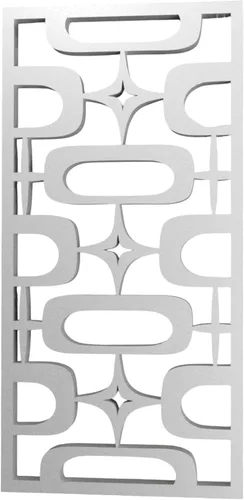 Vista 13 de MidCentury - Paneles de pared modernos de óvalos atómicos con explosiones de estrellas de estilo vintage, dorado, plateado, negro, menta, arte