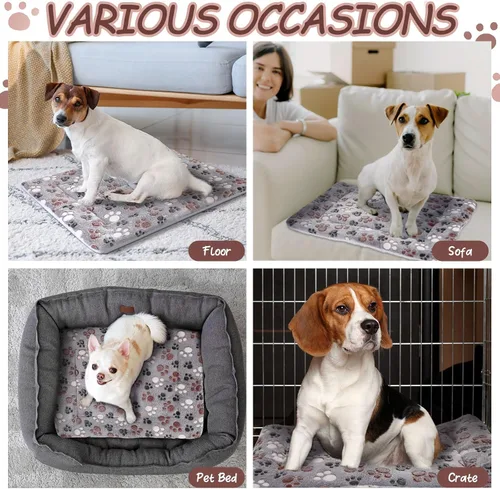 Vista 4 de VitalCozy Paquete de 2 tapetes autocalentables para gatos, almohadilla autocalentable, reversible, lavable a máquina, refleja el calor corporal
