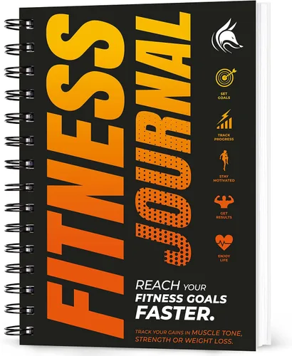 Vista 7 de Clever Fox Diario de Fitness Cuaderno de Registro de Entrenamiento - Planificador Diario de Fitness Diario de Entrenamiento para Mujeres y Hombres.