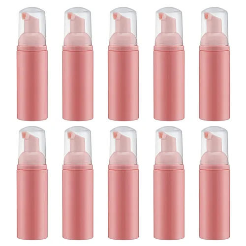 Vista 21 de Botella de espuma de 2 onzas con bomba dorada, dispensadores de espuma de viaje vacíos para jabón, champú, 3 Colores Mini travel size foamer