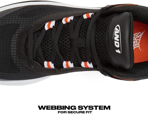 Vista 4 de AND1 Revel Mid - Tenis de baloncesto para hombre, para interiores o exteriores, para calle o cancha, tallas 7-16