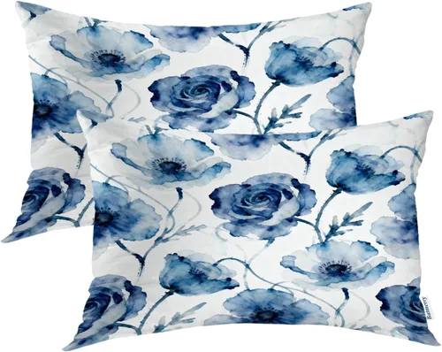 Vista 71 de Batmerry Autumn Maple Leaves Throw Pillow Covers, red Fall Orange Leaves Decorative Pillow Covers Digital Printing Blended for Couch Sofa Bed