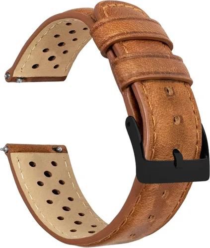 Vista 28 de Barton Racing & Rally Horween - Correas de cuero con barras de resorte de liberación rápida integradas, longitud estándar para muñecas de 5 a 8