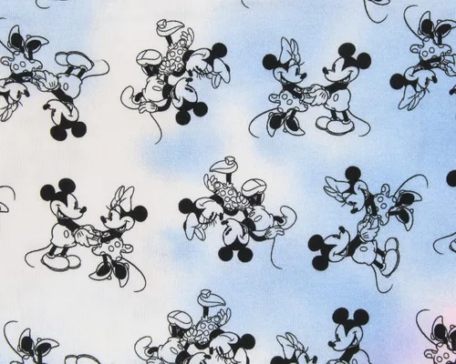 Vista 4 de Disney Camiseta de pijama de manga larga con diseño de Minnie y Mickey Mouse para mujer