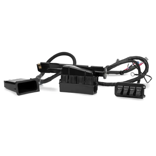 Vista 4 de Gelunxin - Kit de panel de interruptor auxiliar para salpicadero compatible con Ford F250 F350 2005-2007 Reemplazo 5C3Z-14A303-AA
