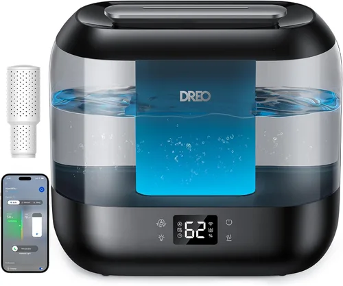Vista 8 de Dreo Humidificadores inteligentes para dormitorio, humidificador supersized de gran tamaño de 4 L de llenado superior para habitación grande con 28