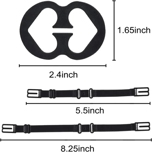 Vista 5 de Thsinde Bra Strap Clips, 12 Bra Clips and Bra Straps Holder Womens Black,White,Beige for Full Cup