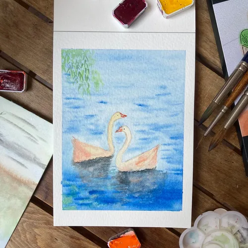 Vista 7 de tumuarta Bloc de papel de acuarela 100% algodón, 5 x 7 pulgadas, 140 libras, 300 GSM, 20 hojas, blanco natural, sin ácidos, prensa en frío, libros
