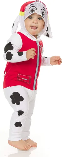 Vista 5 de Paw Patrol Disfraz de Marshall para niños con capucha y visera de malla