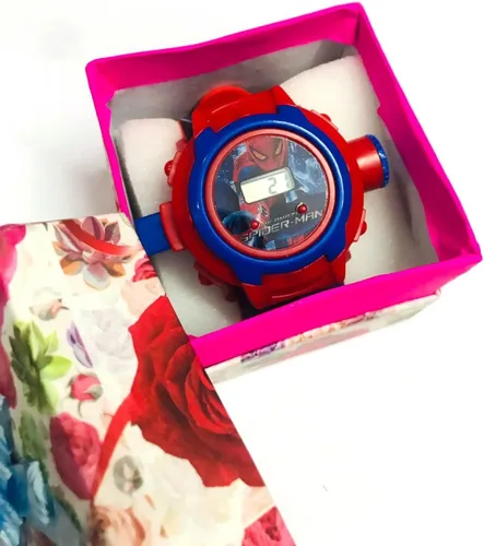 Vista 4 de Spiderman - Reloj de pulsera digital con 24 imágenes para niños y niñas, regalo X-Mas, Digital