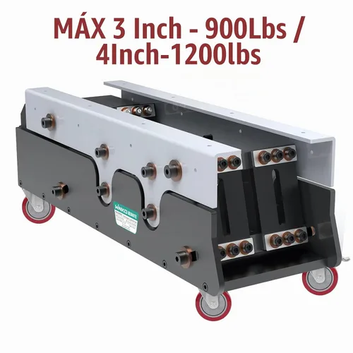Vista 7 de DICASAL Ruedas de vástago resistente de 3 pulgadas Ruedas de rosca giratorias de 360 grados con tamaño métrico M12-1.75 Tornillo de doble bloqueo