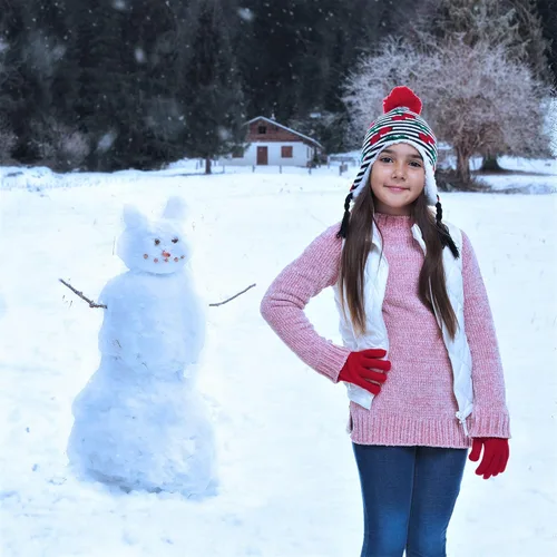 Vista 2 de Polar Wear Girls Hat & Glove Sets-Kids Cold Weather Winter Accessories-Childrens pom pom Hat sets-Big Girls 2 Pc Beanie Sets