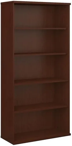 Vista 5 de Bush Business Furniture Estantería de 5 estantes de 36 W Series C en Hansen Cherry, estantería grande de almacenamiento y exhibición para el hogar