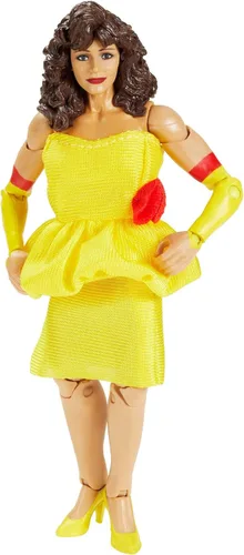 Vista 2 de WWE Mattel Miss Elizabeth Elite Collection - Figura de acción de lujo con detalles faciales realistas, equipo de anillo icónico y accesorios