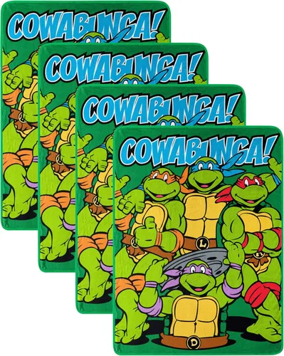 Vista 15 de Northwest Manta Micro Raschel Teenage Mutant Ninja Turtles, 46 x 60 pulgadas, Cowabunga Dudes