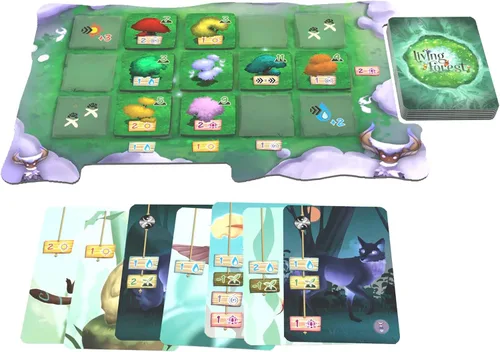 Vista 4 de Pegasus Spiele Bosque vivo Tile-laying strategy board game; family game night favorite; strategic resource management gameplay for all ages