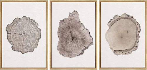 Vista 35 de MUDECOR Lienzo enmarcado para pared, juego de arte de acuarela pastel, bosque de pinos, naturaleza silvestre, ilustraciones modernas, decorativas