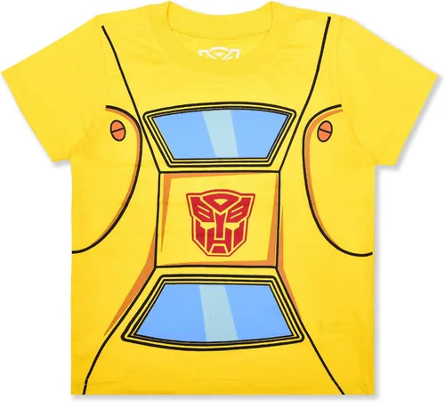 Vista 2 de Transformers Boys Optimus Prime or Bumblebee 2 Piece T-Shirt and Shorts Set for Little Kids RedYellow