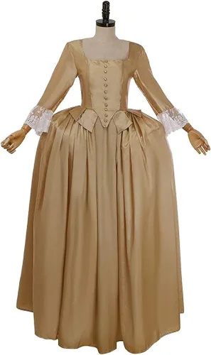 Vista 2 de Vestido de disfraz musical de Hamilton Elizabeth Schuyler Angelica Peggy para mujer
