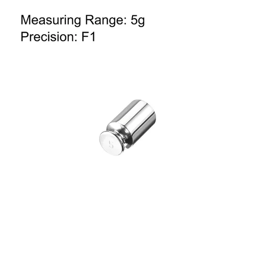 Vista 3 de uxcell Gram Calibration Peso 0.18 oz F1 Acero inoxidable de precisión para balanzas digitales