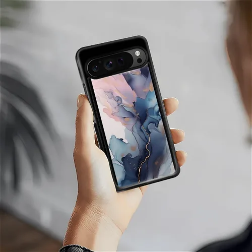 Vista 630 de Compatible con Google Pixel 4A 5G Mobile Case Creative Acrylic Panel trasero Silicona Protección Grip especialmente diseñado para Google Pixel 4A 5G