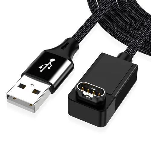 Vista 11 de AGVEE Cargador de 1.5 pies para reloj Garmin, cable de carga en forma de L