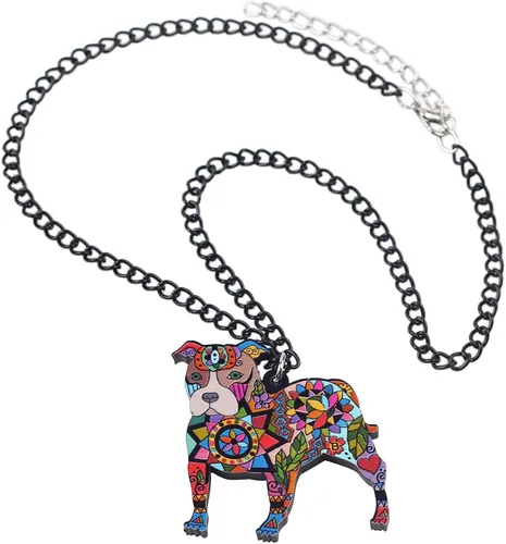 Vista 5 de DUOWEI Acrylic Dog Jewelry Sets Cute Pet Dog Gifts for Women Girls Dog Lovers