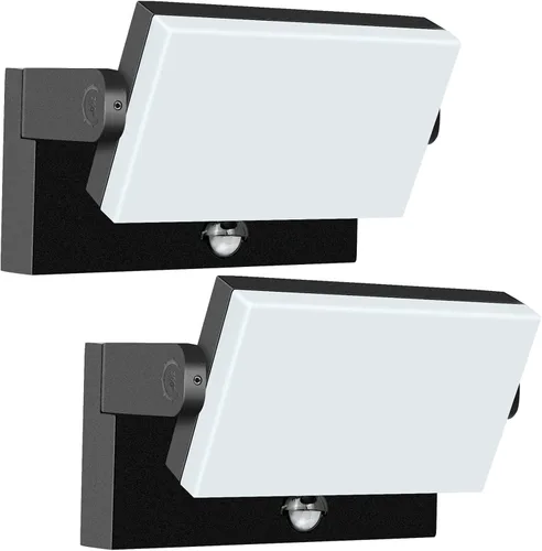 Vista 12 de luces al aire libre de la pared de 40W LED, luz de inundación giratoria del panel 360°, 5000K