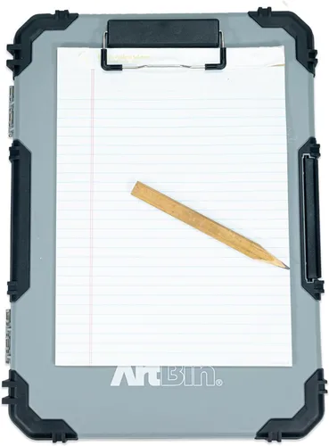 Vista 9 de ArtBin 6838AG - Tablero de dibujo, superficie de dibujo portátil con almacenamiento interno de arte y manualidades, color gris