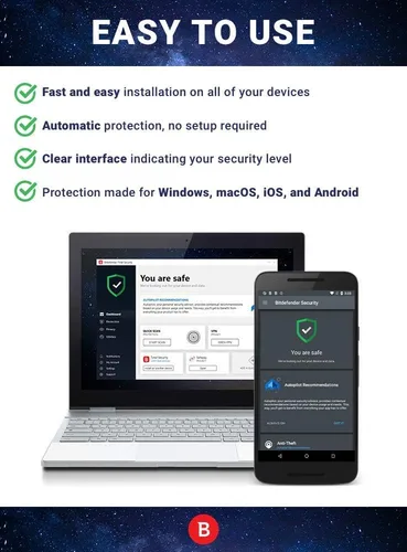 Vista 3 de Bitdefender Total Security 2025 – Complete Antivirus and Internet Security Suite – 10 Device 1 year Subscription PC/Mac Activation Code by Mail