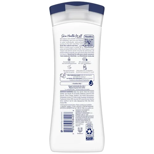Vista 2 de Vaseline Intensive Care Advanced Repair Loción corporal sin fragancia Paquete de 2 unidades de 10 onzas cada uno