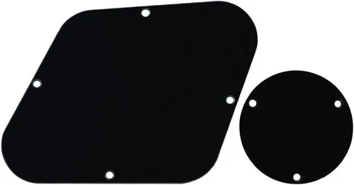Vista 7 de FLEOR Juego de tornillos de placa trasera de golpeador de 1 capa, anillo de interruptor y soporte, ajuste LP Style Guitar Pickguard Reemplazo