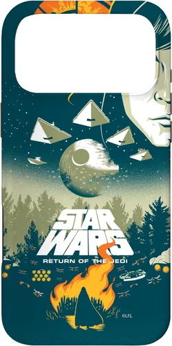 Vista 22 de Star Wars Funda con póster de película retro ilustrada con el regreso del Jedi para iPhone 17