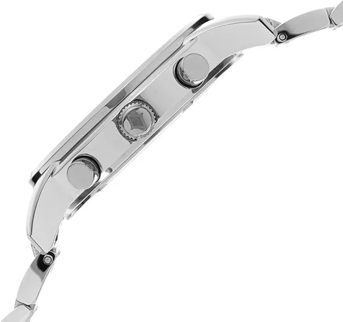 Vista 3 de Akribos XXIV AK692 - Reloj cronógrafo suizo para hombre, 3 subesferas segundo, temporizador de minutos y fecha en pulsera de acero inoxidable