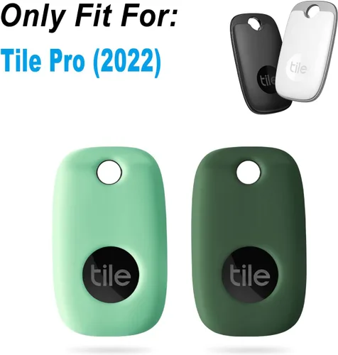 Vista 2 de Geiomoo Funda de silicona para Tile Pro 2022 Tracker, funda suave y flexible resistente a los arañazos con mosquetón
