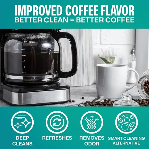 Vista 5 de Sudstainables - Tabletas limpiadoras para cafetera, descalcificadora, 24