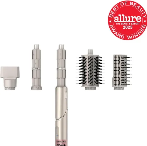 Vista 2 de Shark FlexStyle Air Multi-Styler y sistema de secado Cepillo secador de pelo para soplados con rizadores Coanda de envoltura automática, cepillo