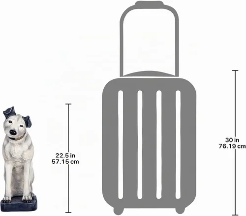 Vista 10 de Design Toscano Estatua de perro RCA Nipper