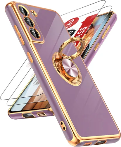 Vista 56 de LeYi Funda para iPhone XR: con Protector de Pantalla de Vidrio Templado [Paquete de 2] Soporte de Anillo Giratorio de 360°, Soporte Magnético