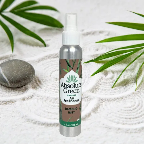 Vista 3 de Absolute Green Ambientador en aerosol, no tóxico, cubre olores, seguro para niños y mascotas, aroma natural de niebla de bambú de 4 onzas