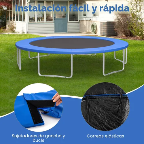 Vista 2 de Giantex Trampoline Pad, 8ft 10ft 12ft 14ft 15ft 16ft Trampoline Replacement Safety Pad, No Holes for Pole, Waterproof Trampoline Accessories Spring