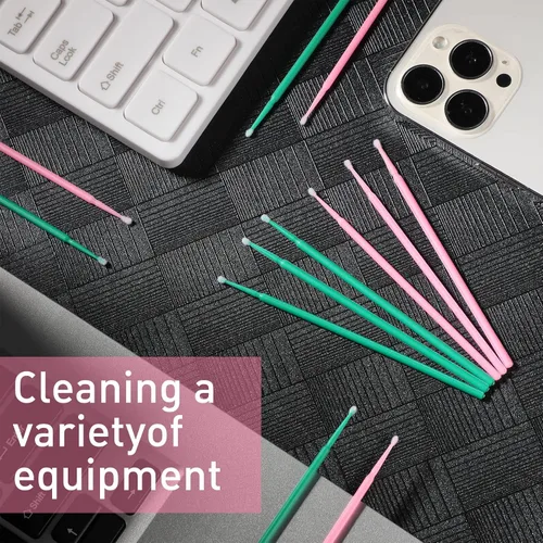 Vista 6 de Cindeer 200 piezas de cepillos de limpieza para máquinas de coser, hisopos limpios, desechables, puntas puntiagudas, hisopos de limpieza