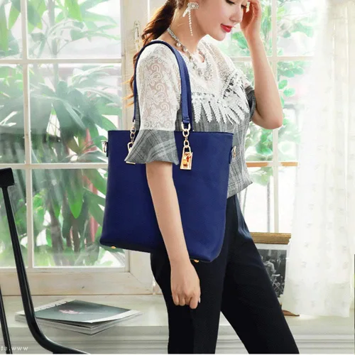 Vista 3 de Conjunto de 6 bolsas de hombro impermeables con asa superior para mujer