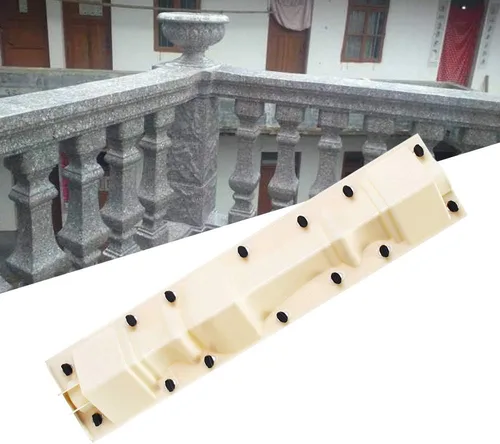 Vista 5 de 2 piezas de 27 "moldes de hormigón de columna de yeso de cemento de fundición de barandilla moldes de barandilla molde romano (forma de jarrón)