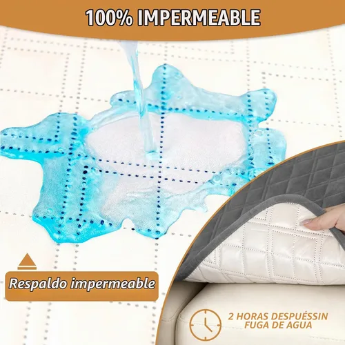 Vista 2 de Arfntevss Fundas impermeables para sofá modular en forma de L, lavable, de terciopelo, para sofá seccional, antideslizantes, fundas de esquina