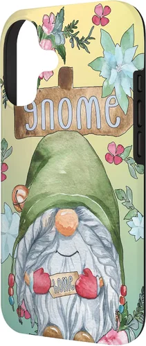 Vista 2 de Funny Gnome Home Graphic for Women and Garden Mom Spring Case for iPhone 17