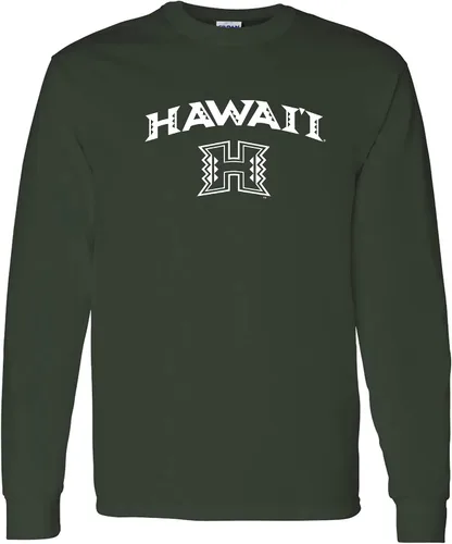 Vista 33 de NCAA oficial de College – University Team Color Arco Logo Manga Larga